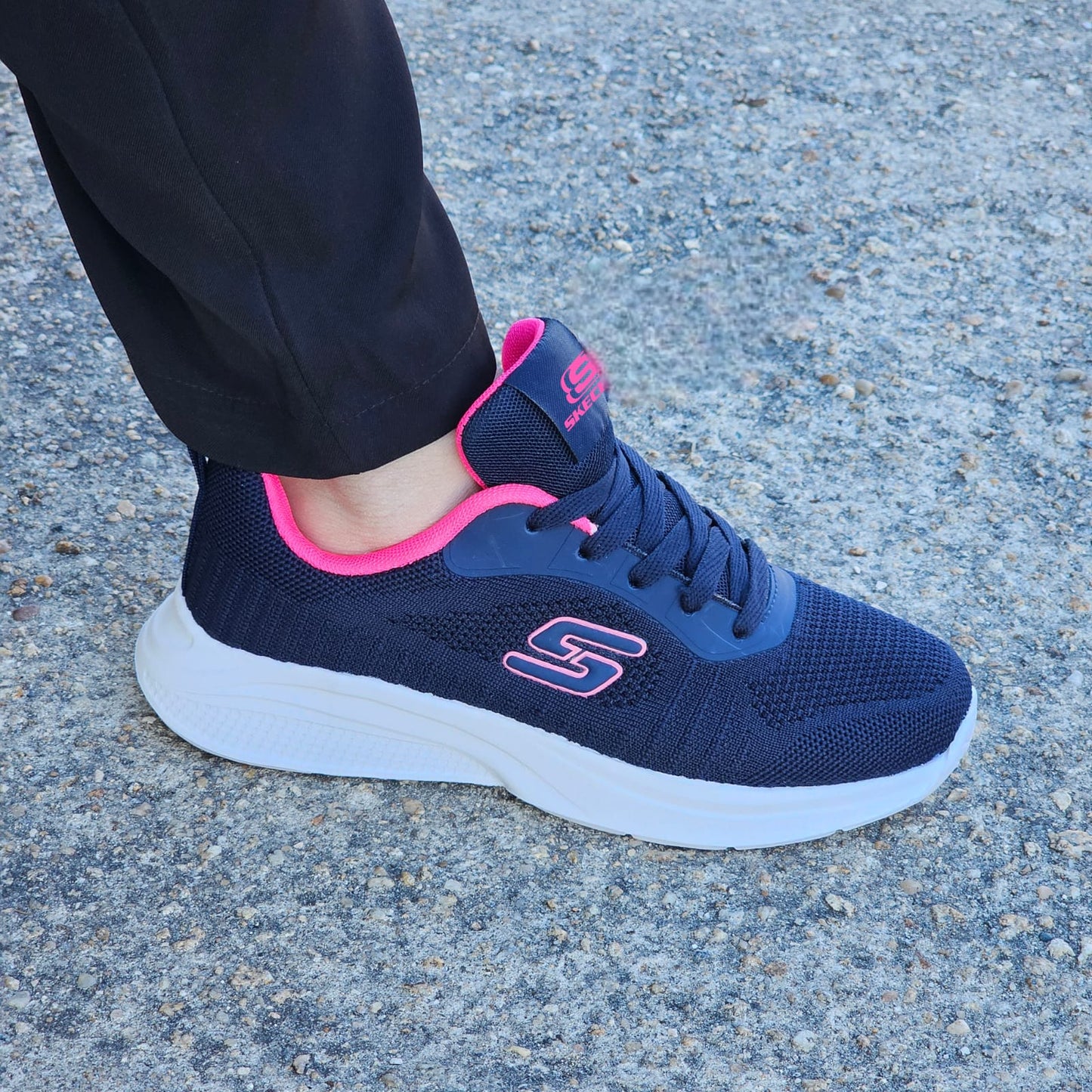 Skechrs Azul Rosa