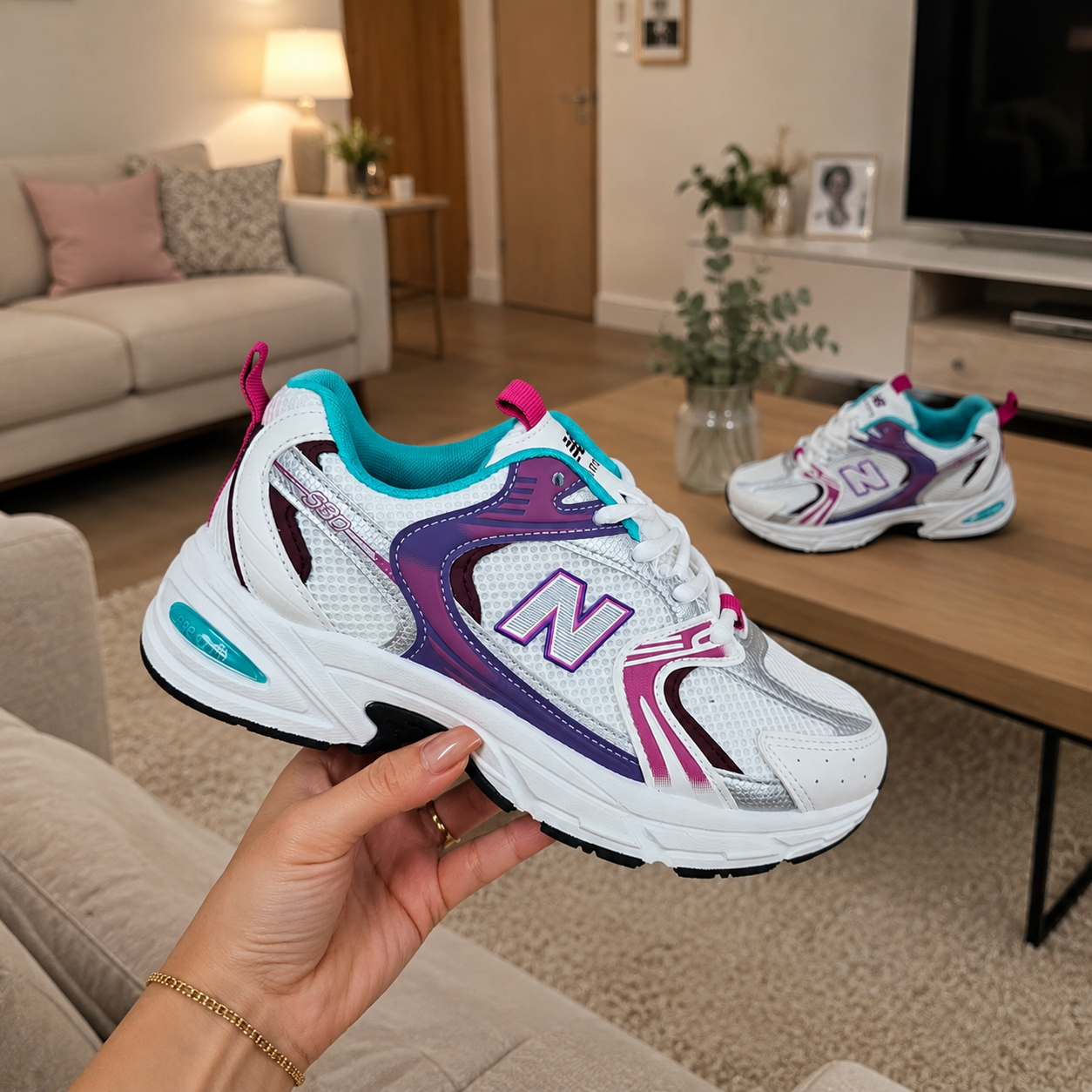 Nb white pink multicolor