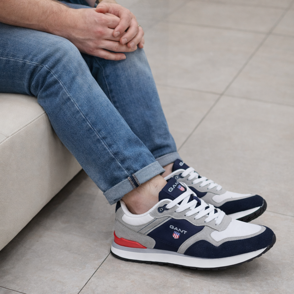 Gant azul cinza