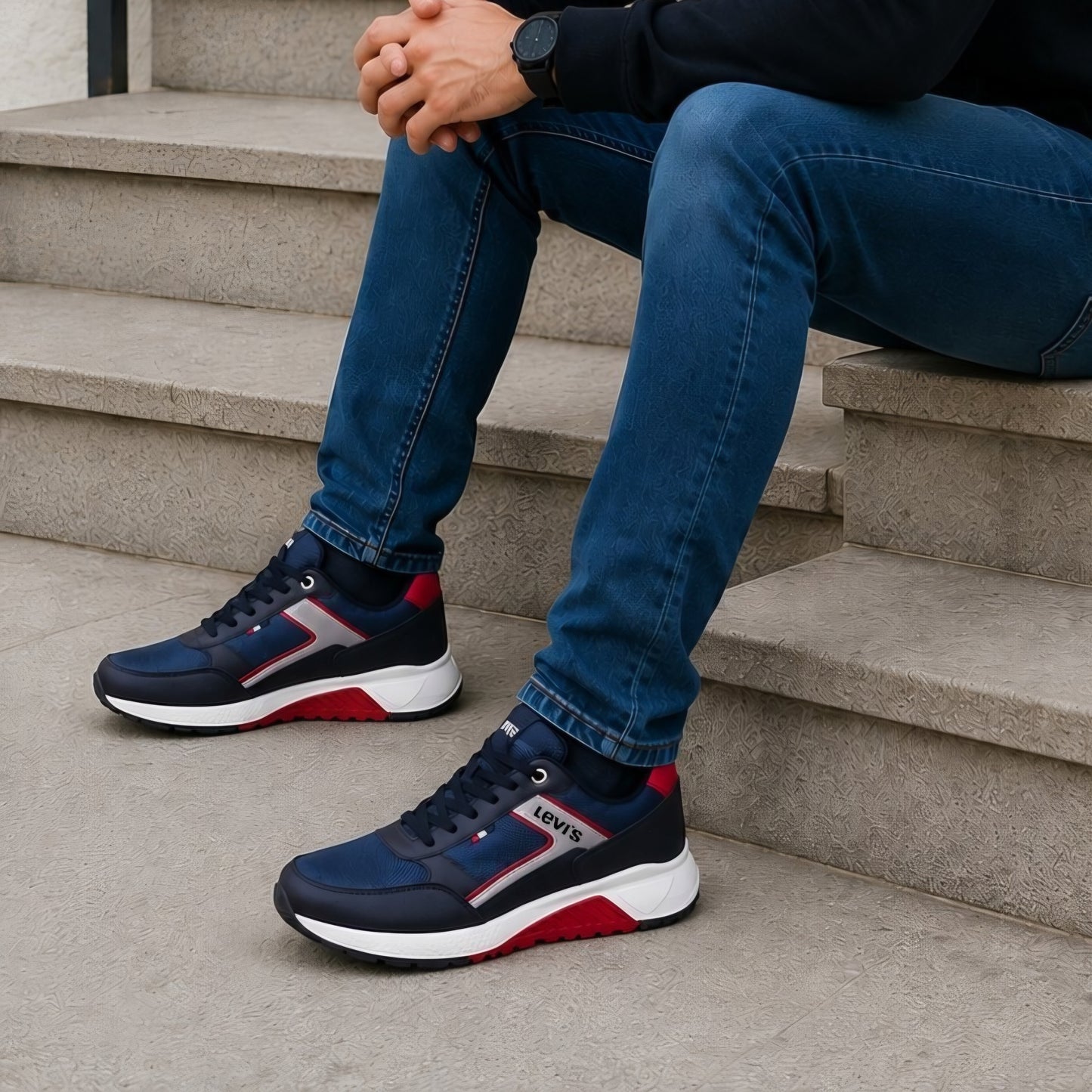 Levis azul