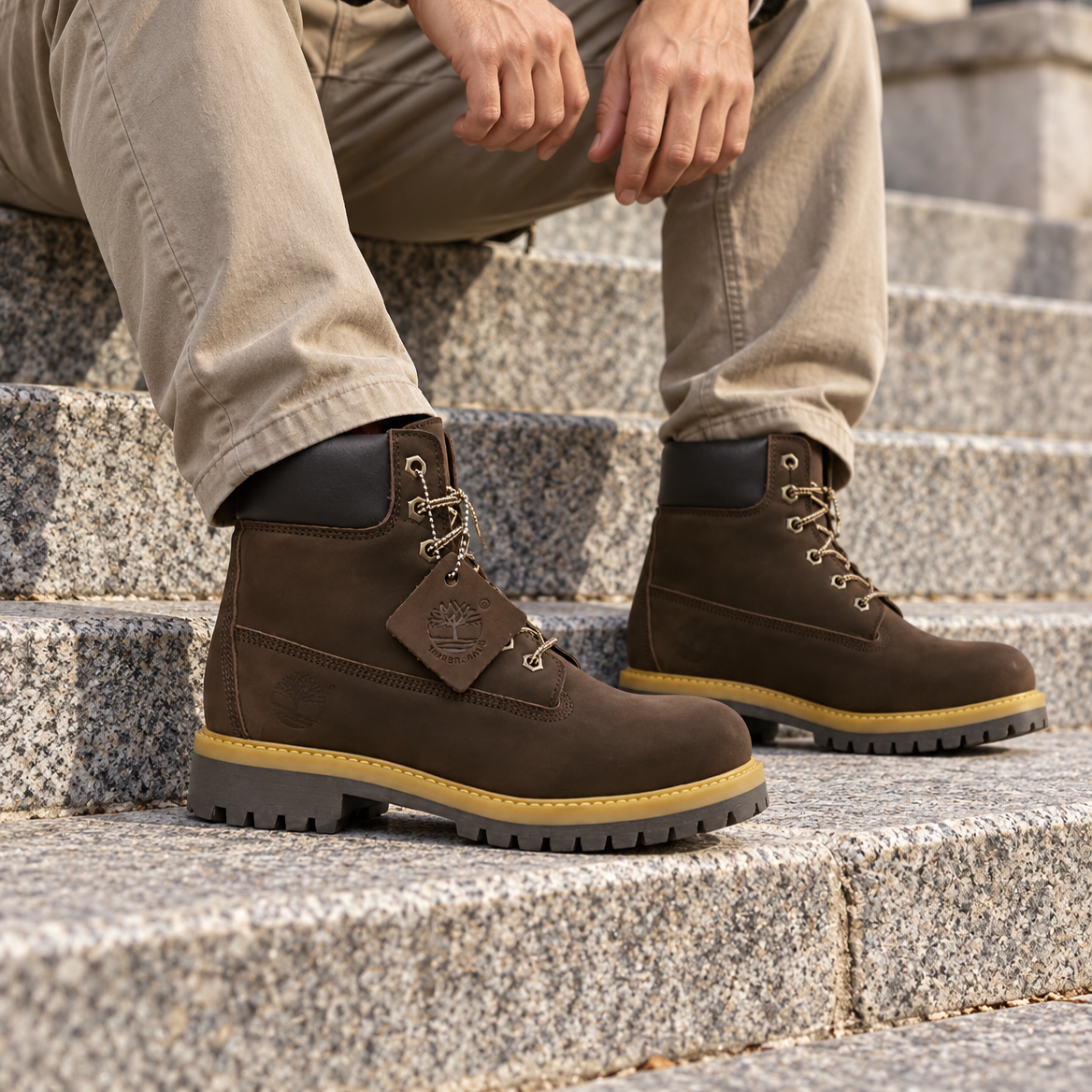 Bota timber castanho
