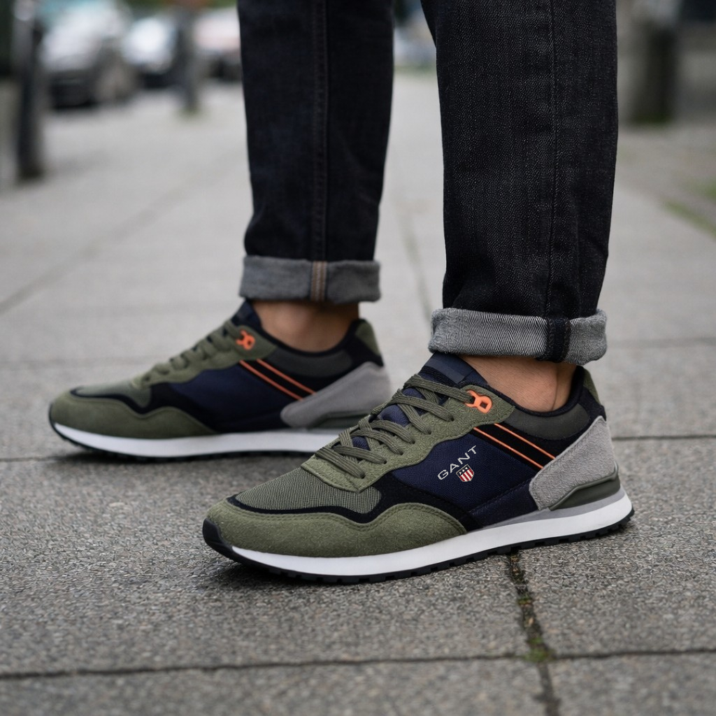 Gant verde azul cinza