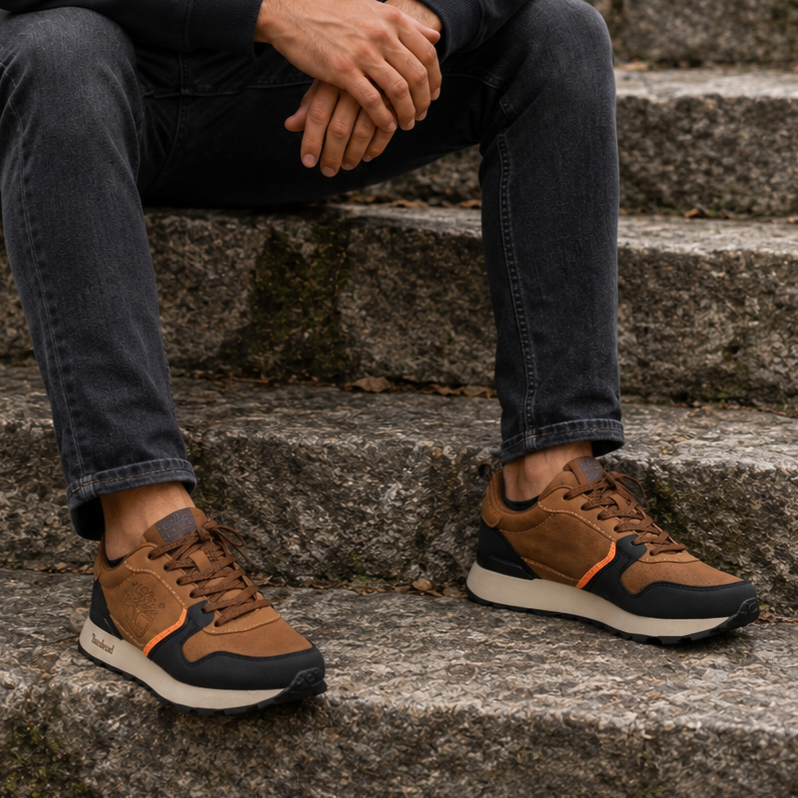 Timberland camel preto