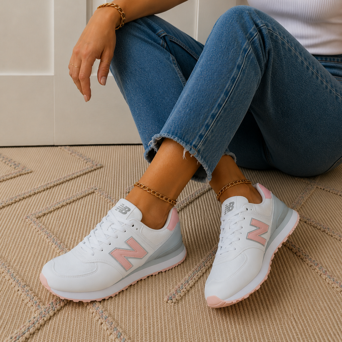 Nb white grey pink