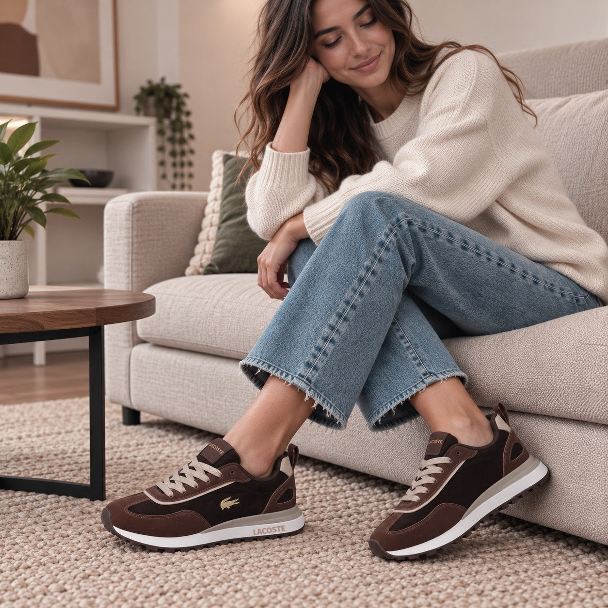 Lacoste castanho