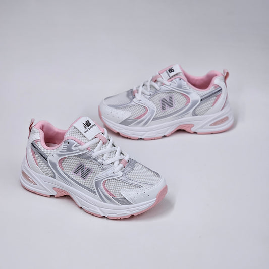 New b white Grey pink